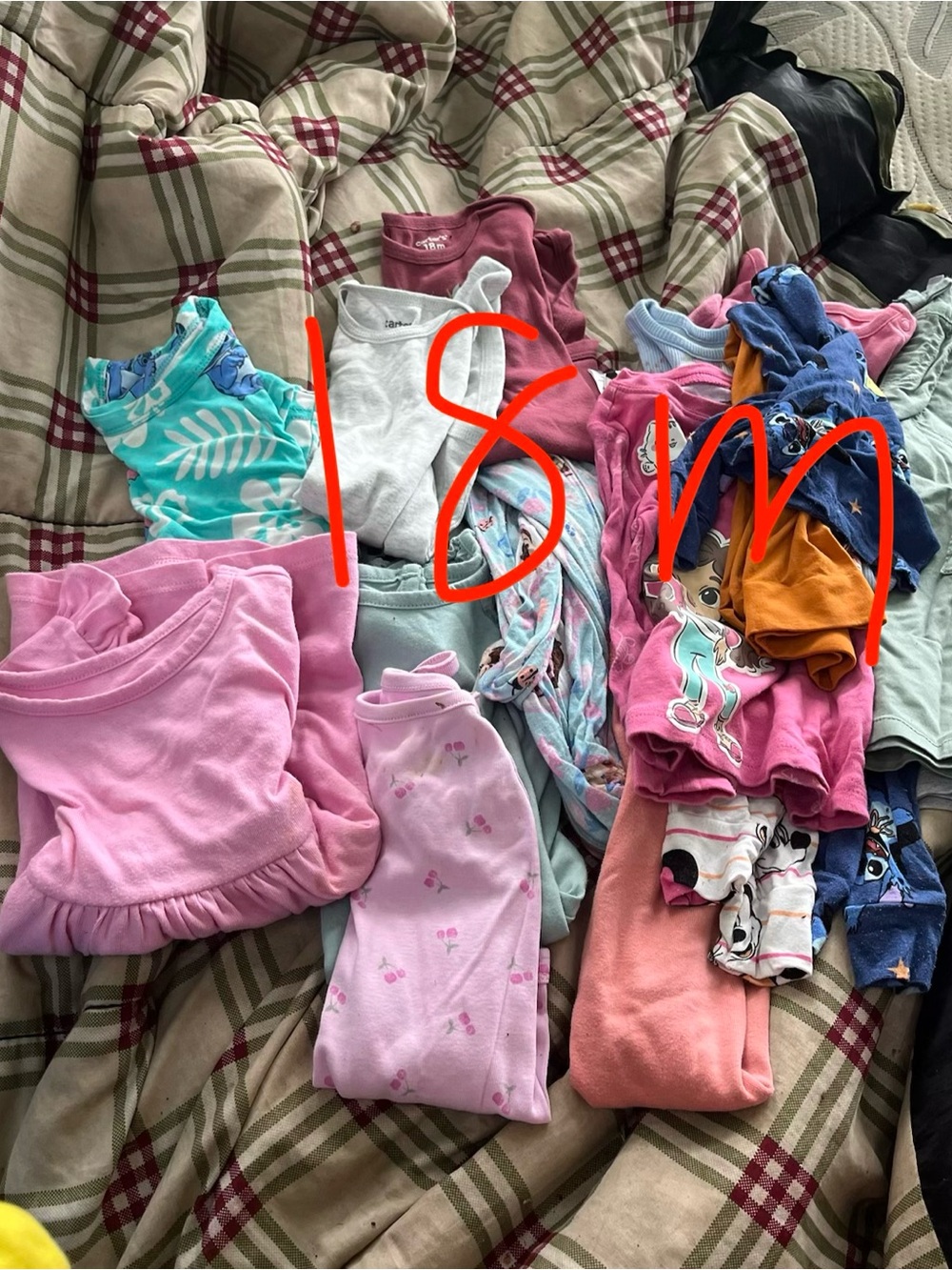 Kids Pajamas Multi-Color Sleepwear Pack - Pink Included
